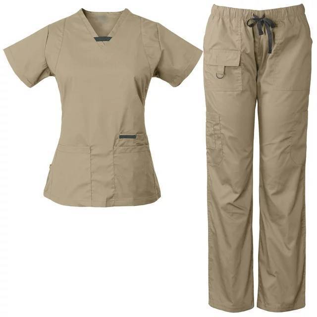 Vietnam OEM 100% COTTON Medical Scrubs- Wholesale Medical Uniforms- Hospital Scrub Sets Printing Latest  Designs for Men