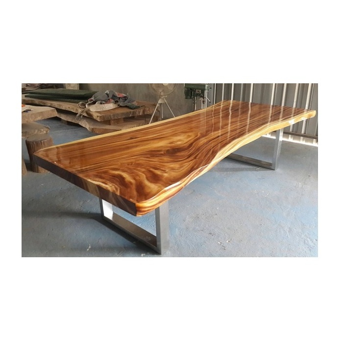 VIETNAM gold supplier high quality live edge acacia slabs wood dining table top