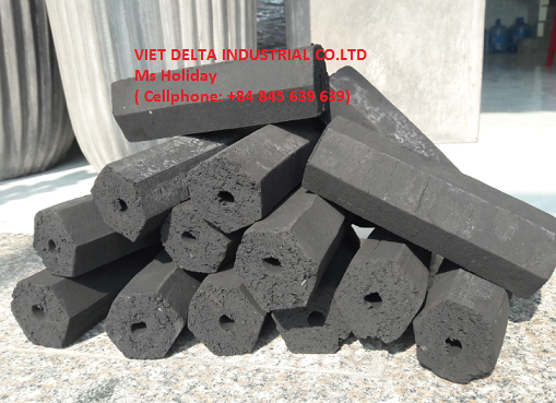 100% Coconut charcoal briquette from vietnam