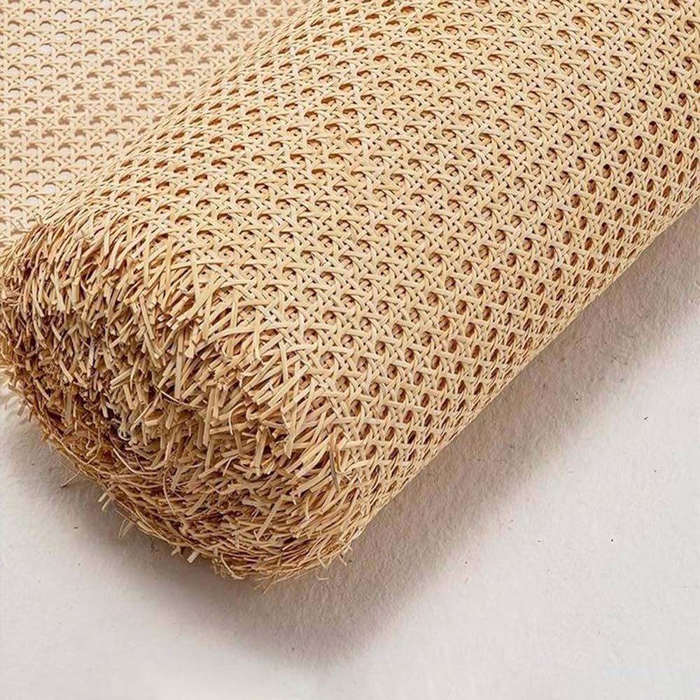 Natural Rattan Woven Cane Webbing Wicker Cane Webbing for Caning Projects, Repair and Decorative Furniture/ Ms. Jennie