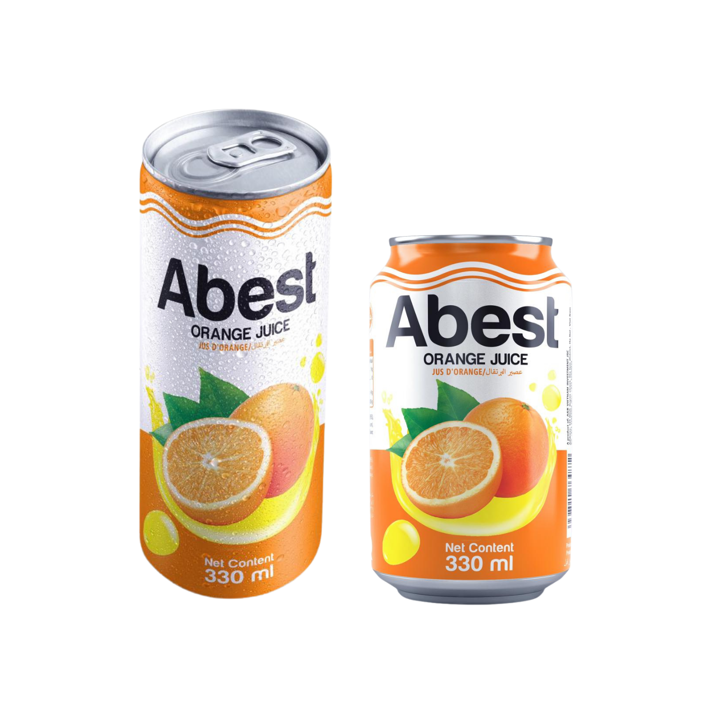 Orange fruit juice Cheap Price Soft Drink Can Natural Orange Fruit Juice from A&B Vietnam OEM ODM Supported