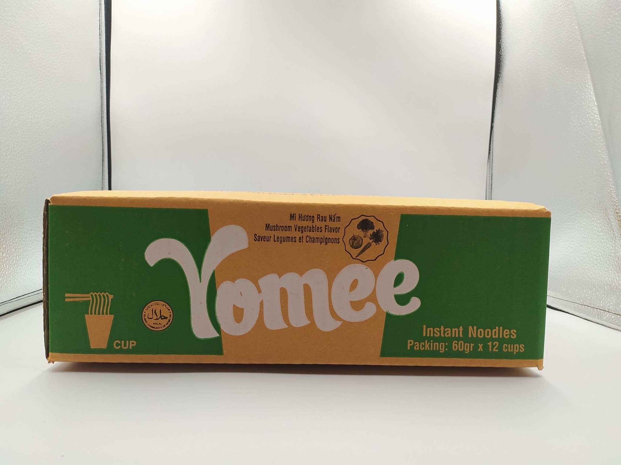 Wholesale Yomee Instant Noodles Cup- Vegetable and Mushroom flavour 60gr x 12 - Vietnamese Instant noodles