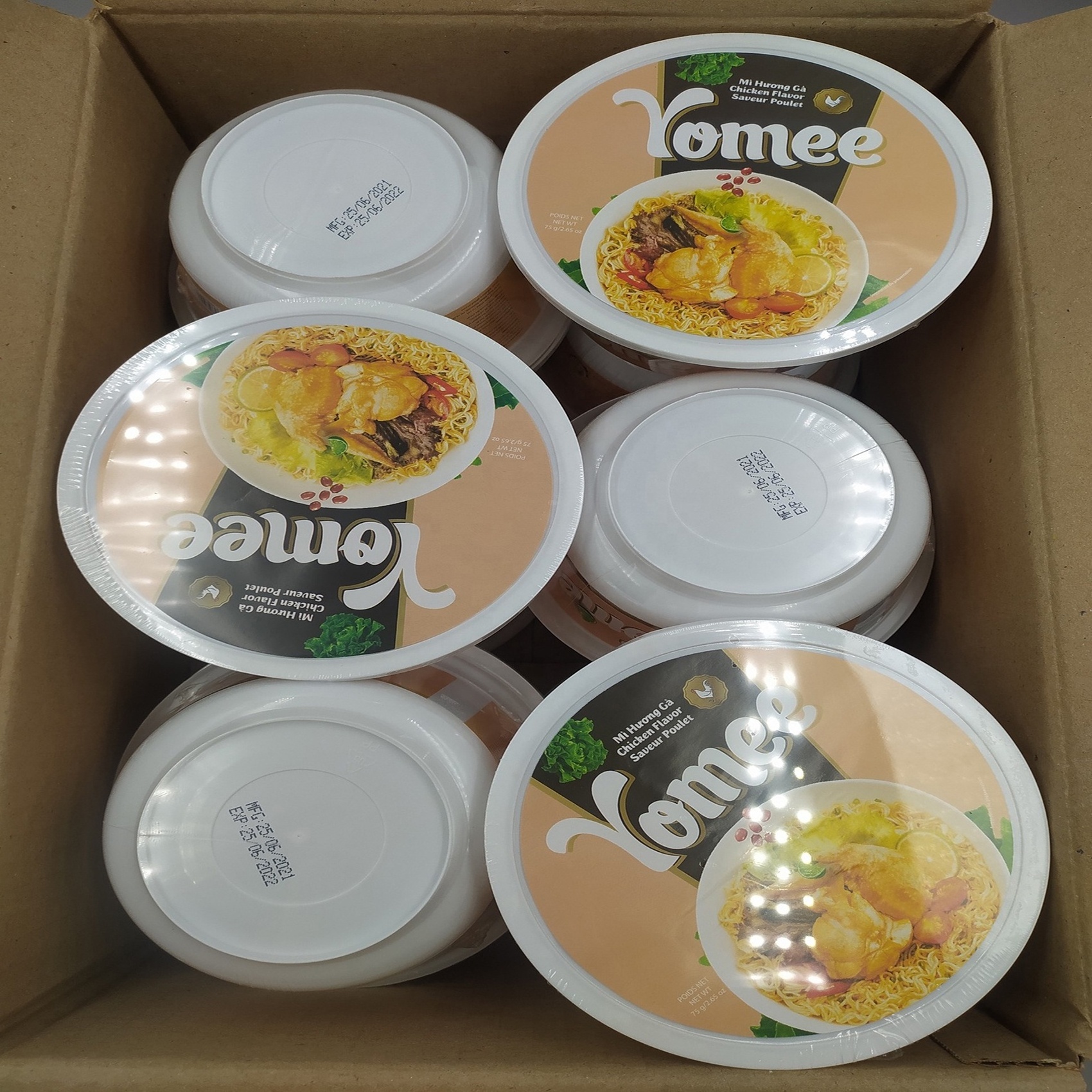 Competitive price Chicken flavour 75gr x 12 - Instant Noodles Bowl - Chicken flavor TG0063 Whosale in bulk from Vietnam