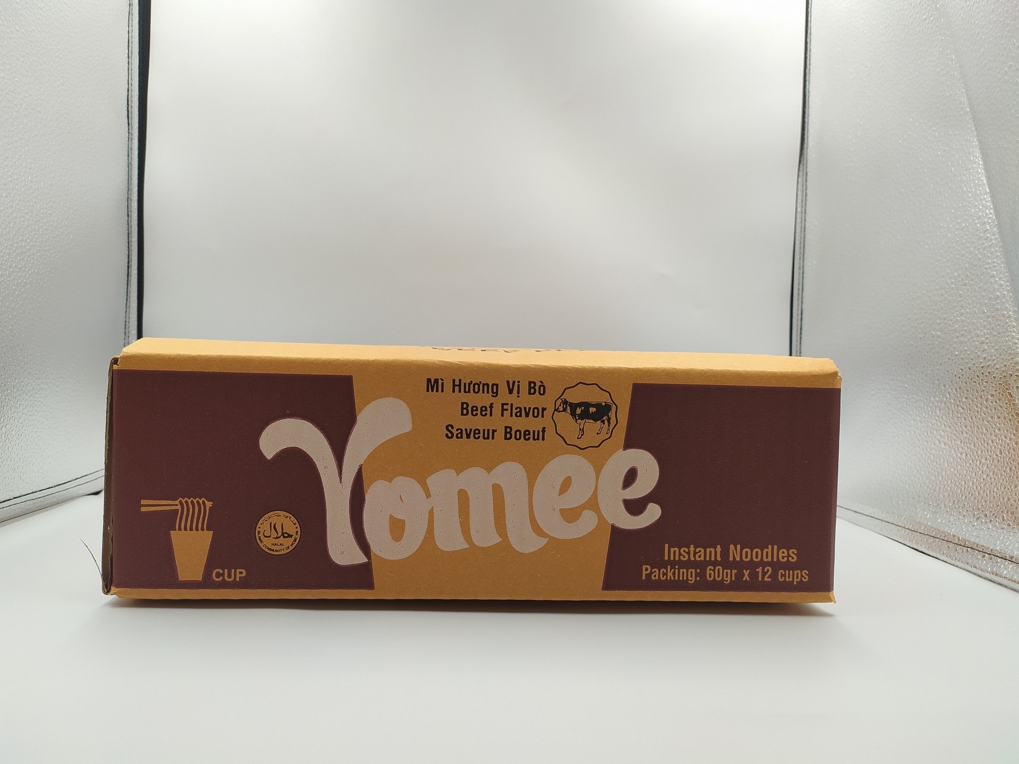 Wholesale Yomee Instant Noodles Cup- Beef flavour 60gr x 12 - Vietnamese Instant noodles