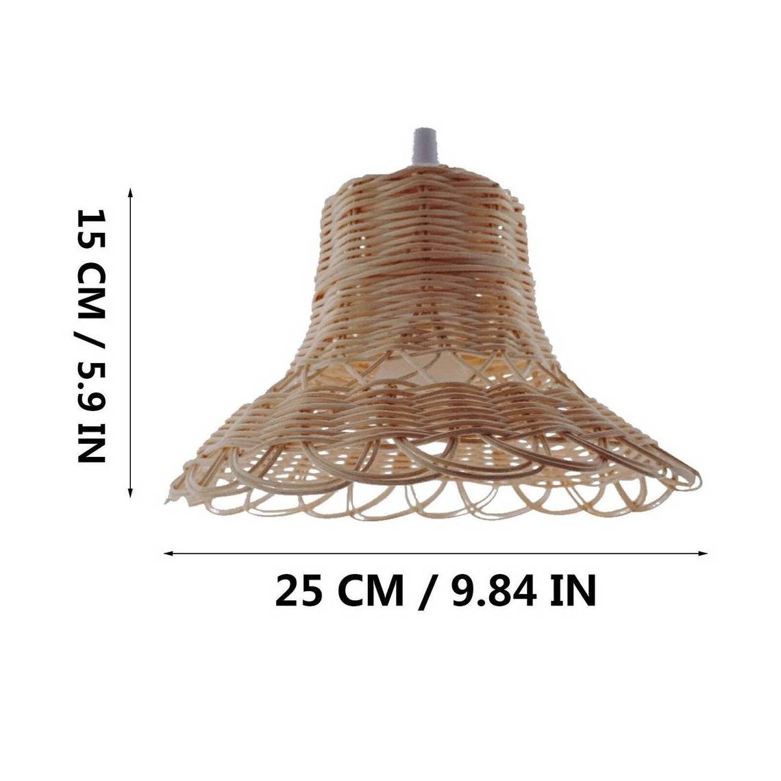 Rattan Lampshade Handmade  Hanging Decor Made in Vietnam