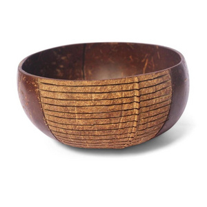 Vietbay Crafts 5 Inches Coconut Shell Bowls Coconut Bowls Coconut Shell Bowls Made by Hand from Vietnam