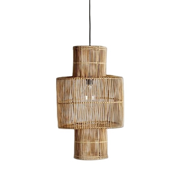 Vietbay Crafts Handmade Rattan Pendant Light Fixtures Hanging Rattan Lamp Shade Light Covers