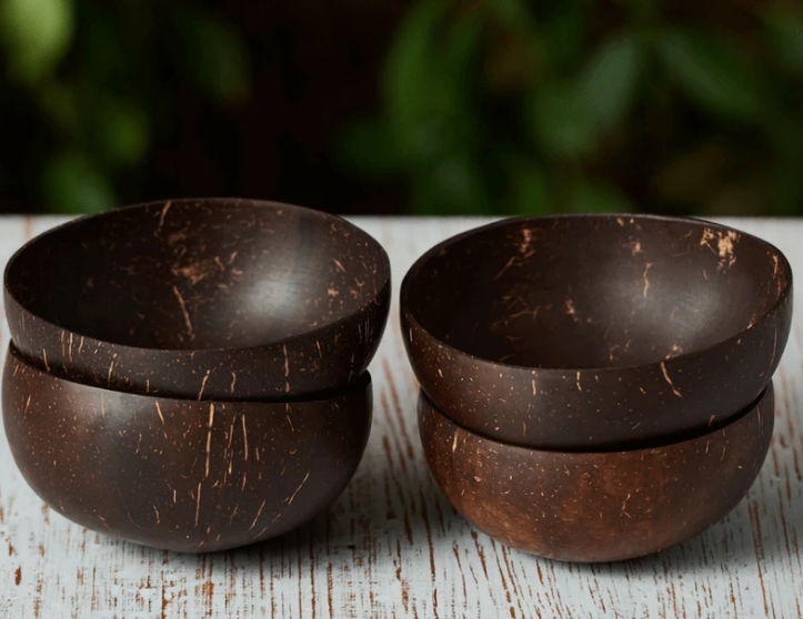 Natural coconut shell bowl/ Hot coconut bowl made in Viet Nam