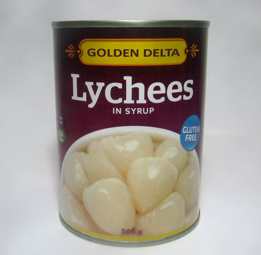 Broken canned lychee in syrup 580ml Vietnam high quality