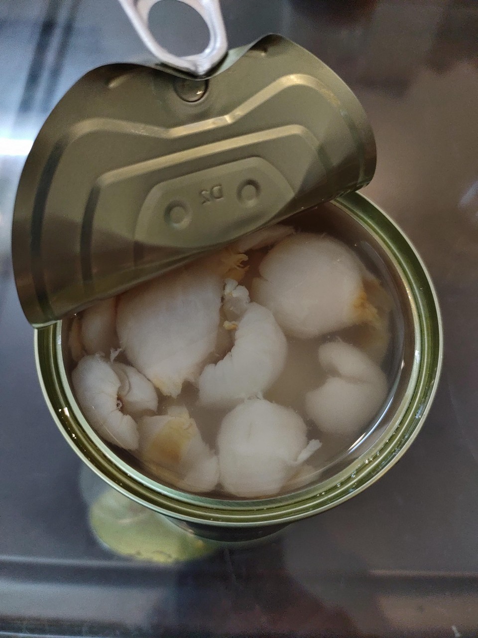 Broken canned lychee in syrup 580ml Vietnam high quality