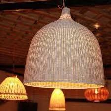 Vintage Wicker Lampshade Natural Geometric Antique Rattan Lamp Covers & Shades for Led Pendant Light