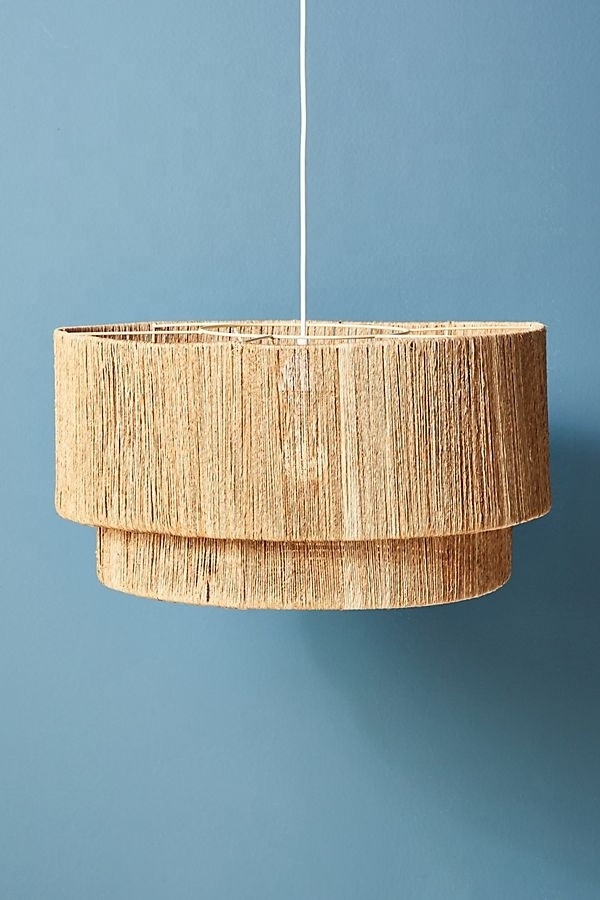 Best selling Unique Woven Round Natural Bamboo Rattan Seagrass Weaving Ceiling Pendant Lampshade For Indoor Decor Vietnam