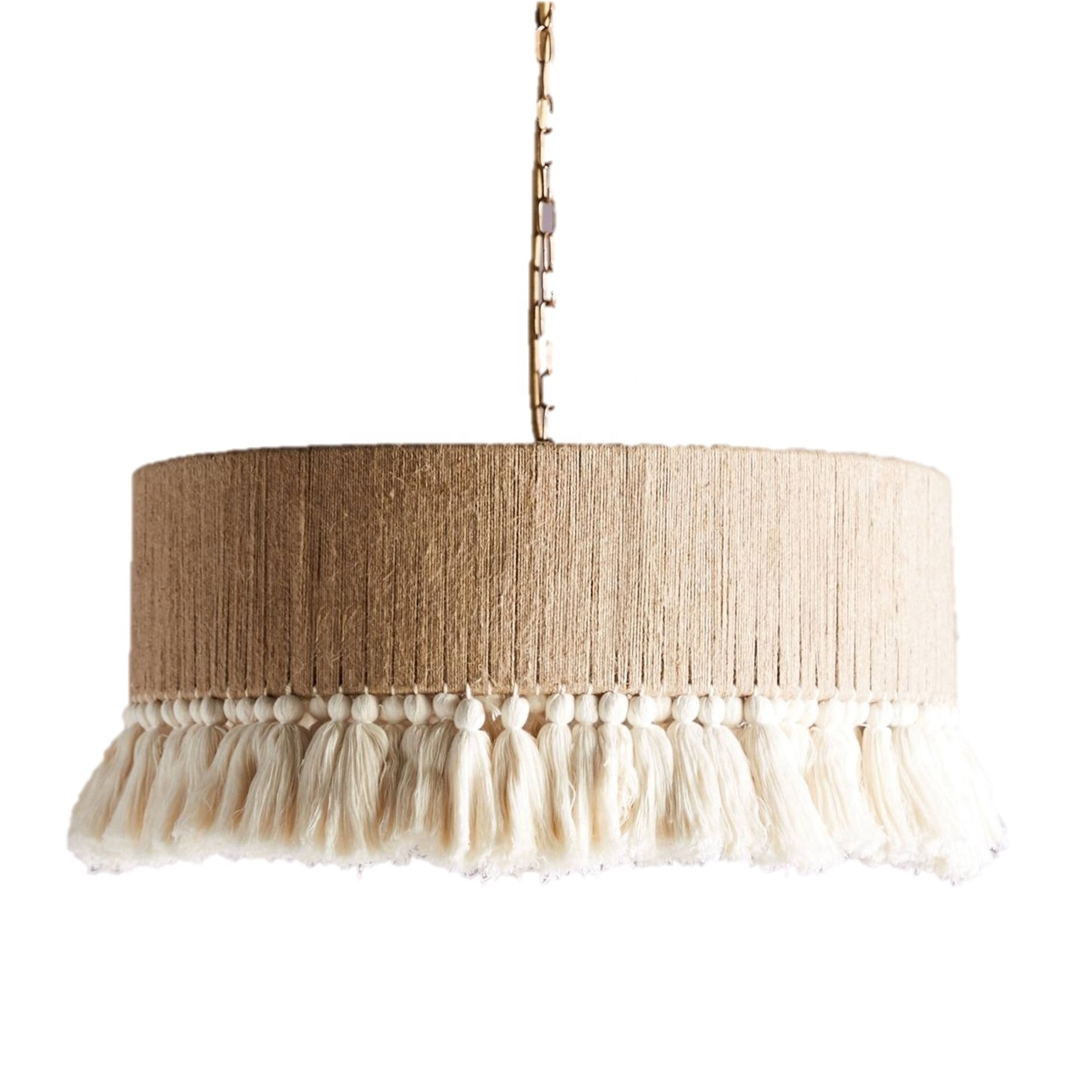 Best Product Jute Lampshades Pendant Lights Ceiling Lamp Sustainable Custom Design For Room Decor