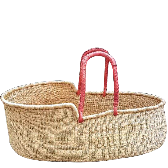 Eco-Friendly Compact Natural Seagrass Wicker Basket Weaving Mose Kid Basket Baby Comfortable Lying From Vietnam