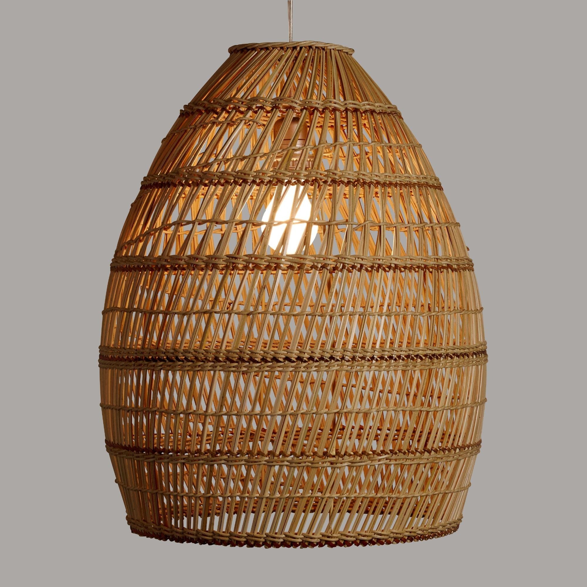 2021 New Collection Bohemian Home Decor Bamboo Rattan Seagrass Chandeliers Pendant Lights For Coffee Shop Decor Made in Vietnam