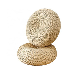 Wholesale Adorable  Round Handmade Water Hyacinth Seat Floor Cushion For Meditation From Vietnam