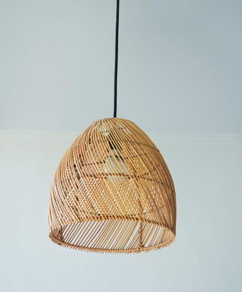 Hot Trend Ceiling Light Eco Friendly Material Bamboo Rattan Lamp Shade Family Home Decoration Light Fixture and Cover