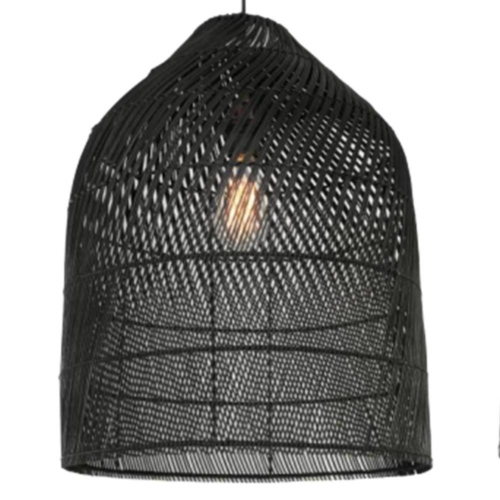 Black Bamboo Rattan Ceiling Light for Your Home Decor Handmade Lampshade Wholesale Glovimex