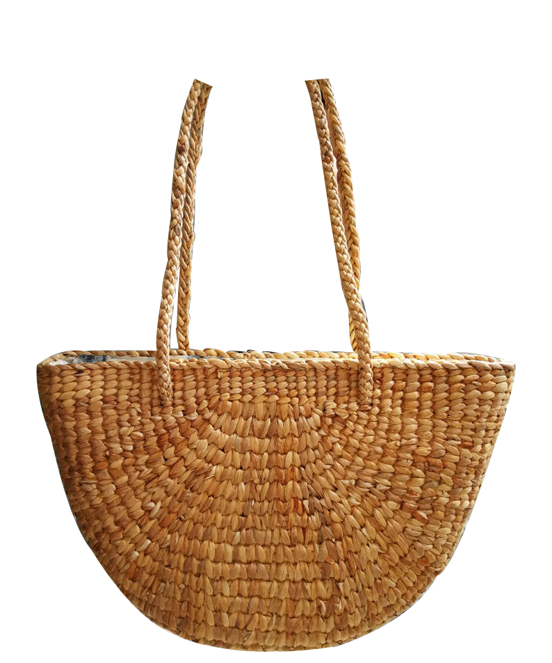 Straw Bag Vietnam Weaving Water Hyacinth Handmade Bag 100% Eco-friendly