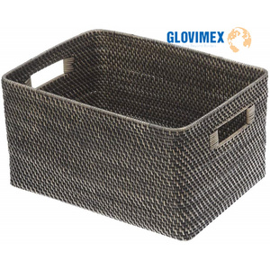 Hot Style Bamboo Rattan Toy Basket Storage Traditional Handcrafted For Restaurant Arrangement Present From Vietnam