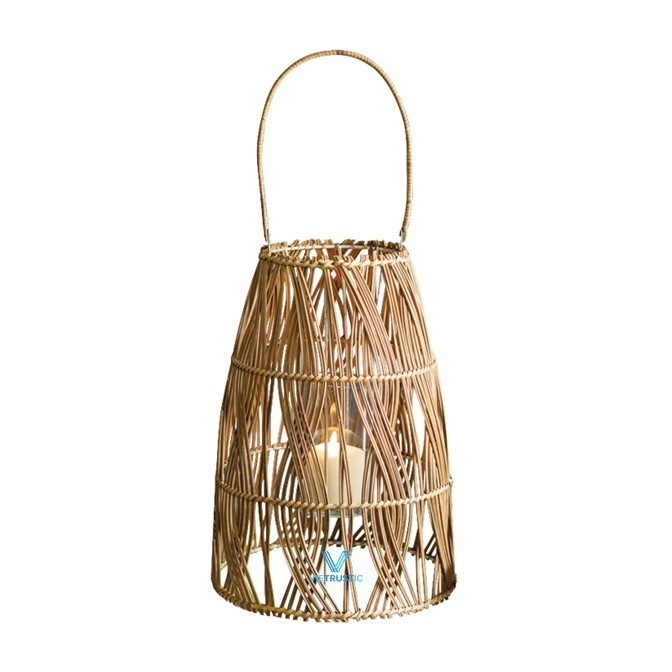 Convenient Rattan Camping Lantern Outdoor Candle Lantern For Outdoor Farmhouse from Vietnam