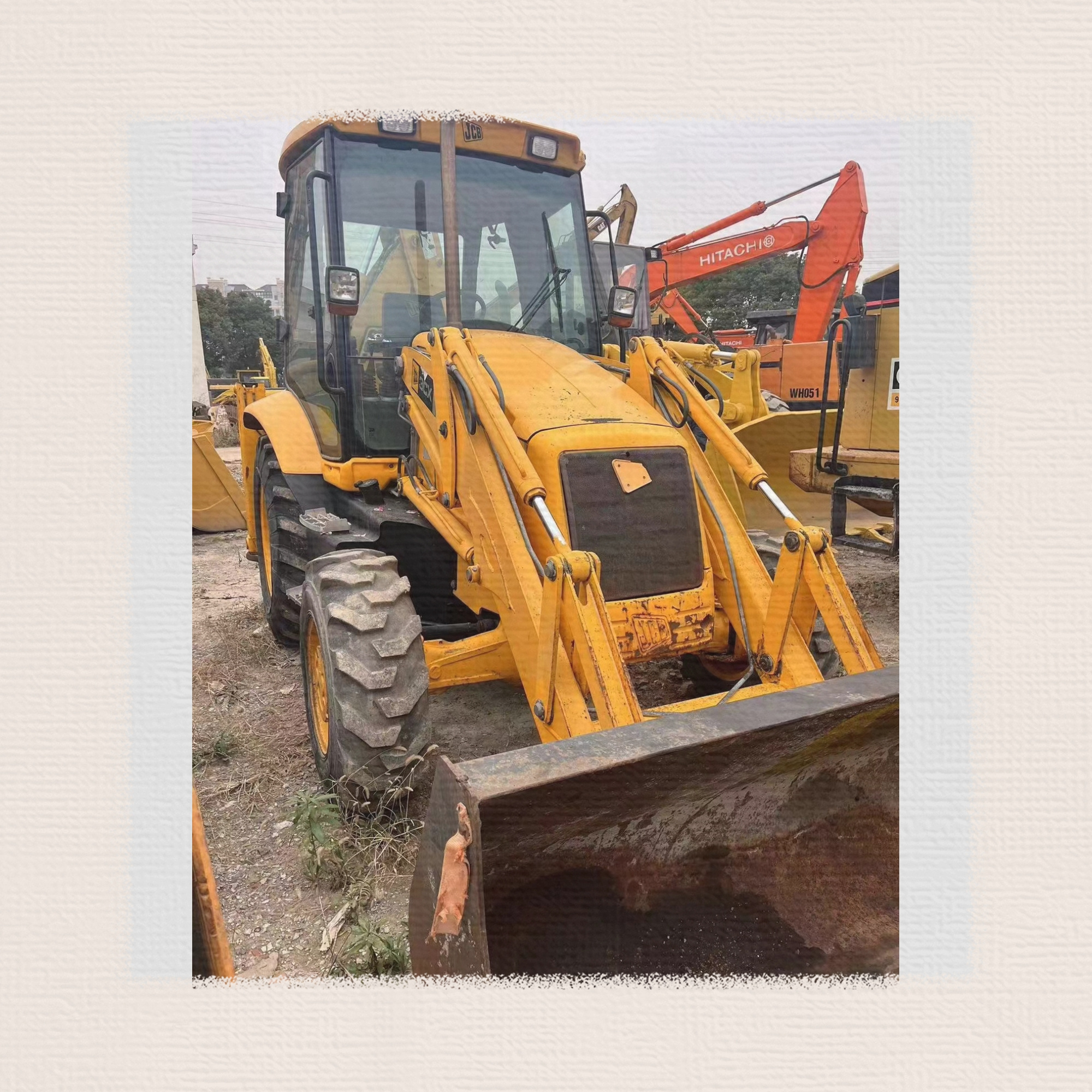 USED Towable backhoe for Sale/Used Backhoe Loader 3CX Wheel Loader JCB3CX