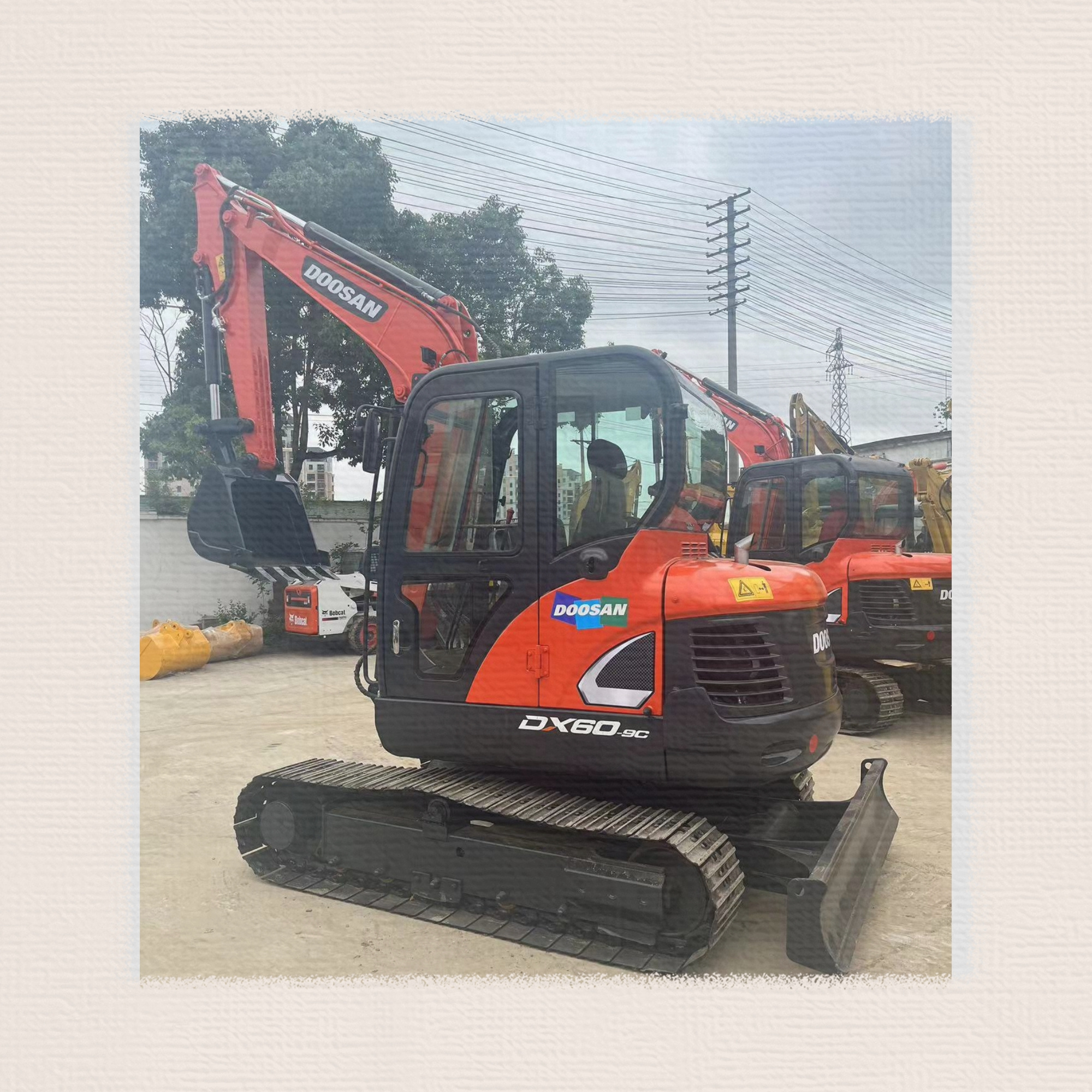 DX60 Used 6t Doosan Hydraulic Crawler Excavator mini used digger compact Used Hydraulic crawler excavator DX60