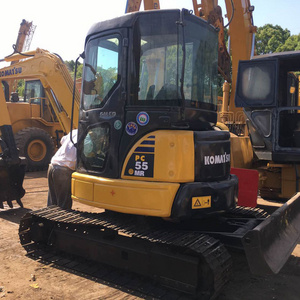 Used Komatsu PC55 MINI digger, secondhand excavator komatsu pc55MR small excavator, 0.3cbm excavator for sale