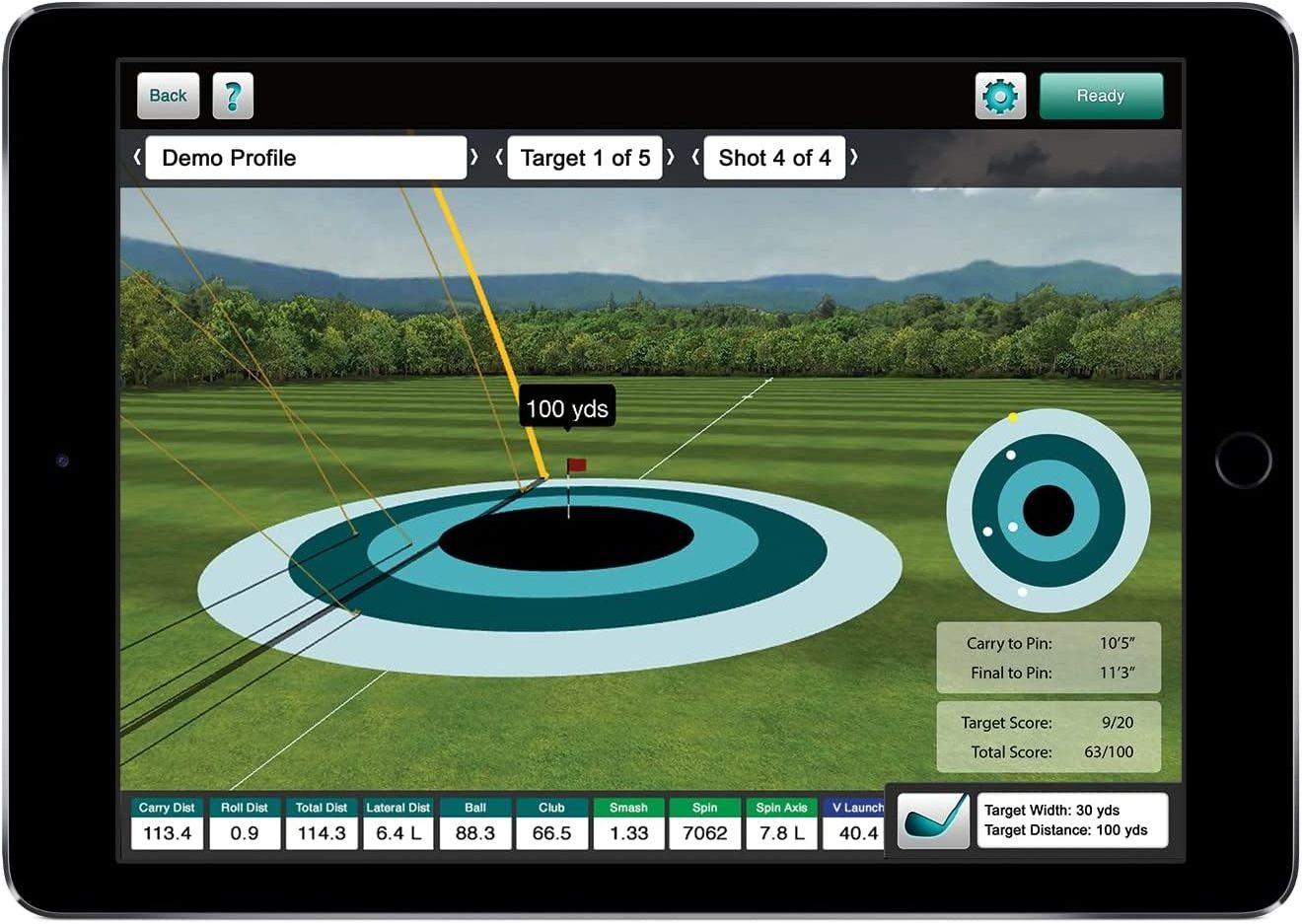 HOT DEAL FlightScope Mevo+ Portable Golf Launch Monitor, Rangefinder and Simulator | 20+ Full Swing and Short Game Data