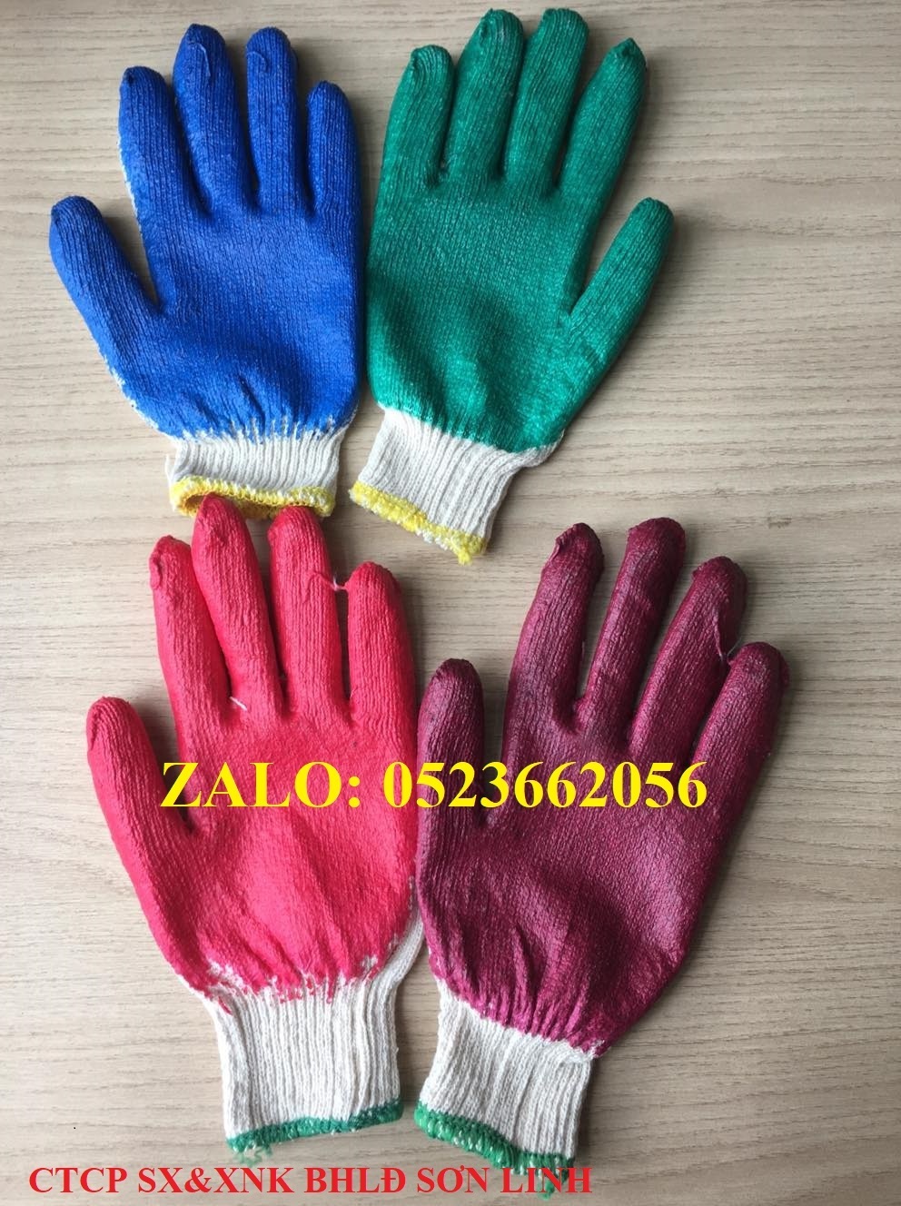 Vietnamese Hot Selling Half Rubber Coated Gloves- Safety Natural Latex Palm Dipping Cotton Glove- Premium Constructive Gloves