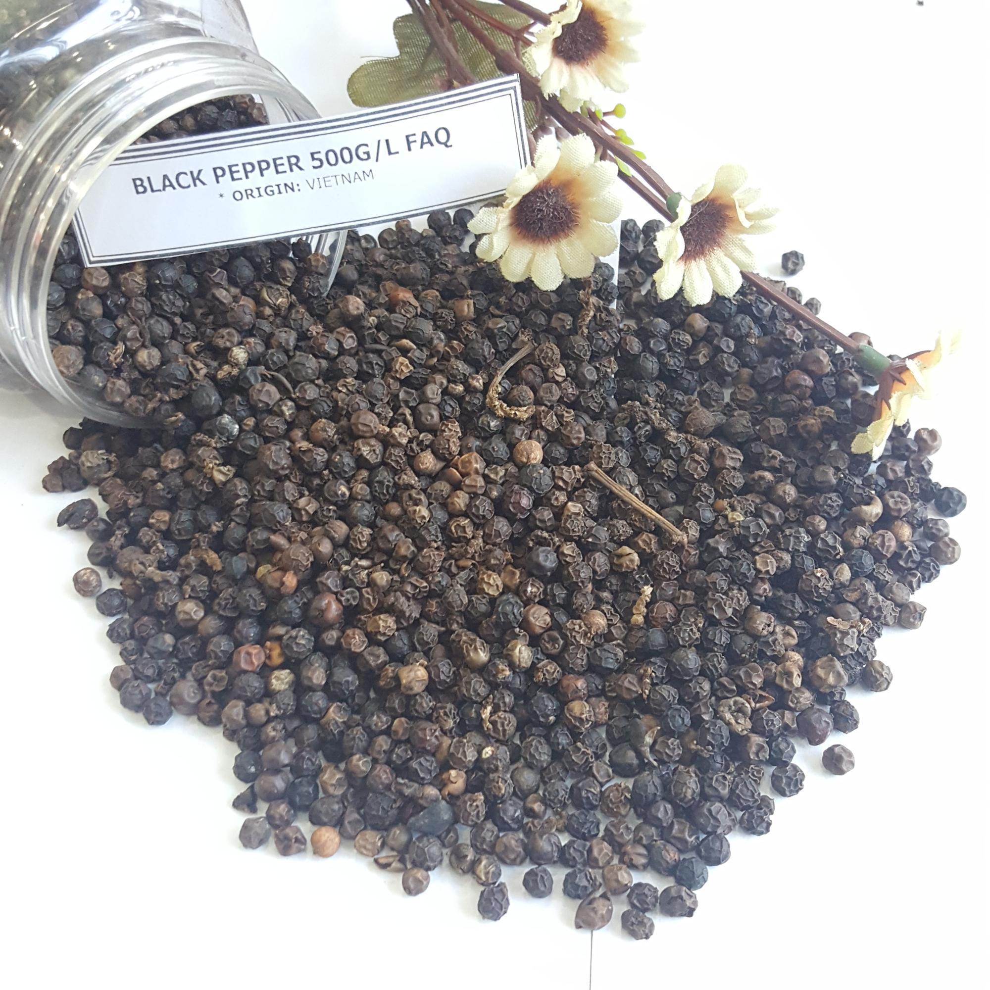 Cheap Price Hot Selling Rich Nurtrious Hot Spicy Black Pepper 500 G/L from Vietnam  - WA +84 924 7736232 (Mr Kelvin)