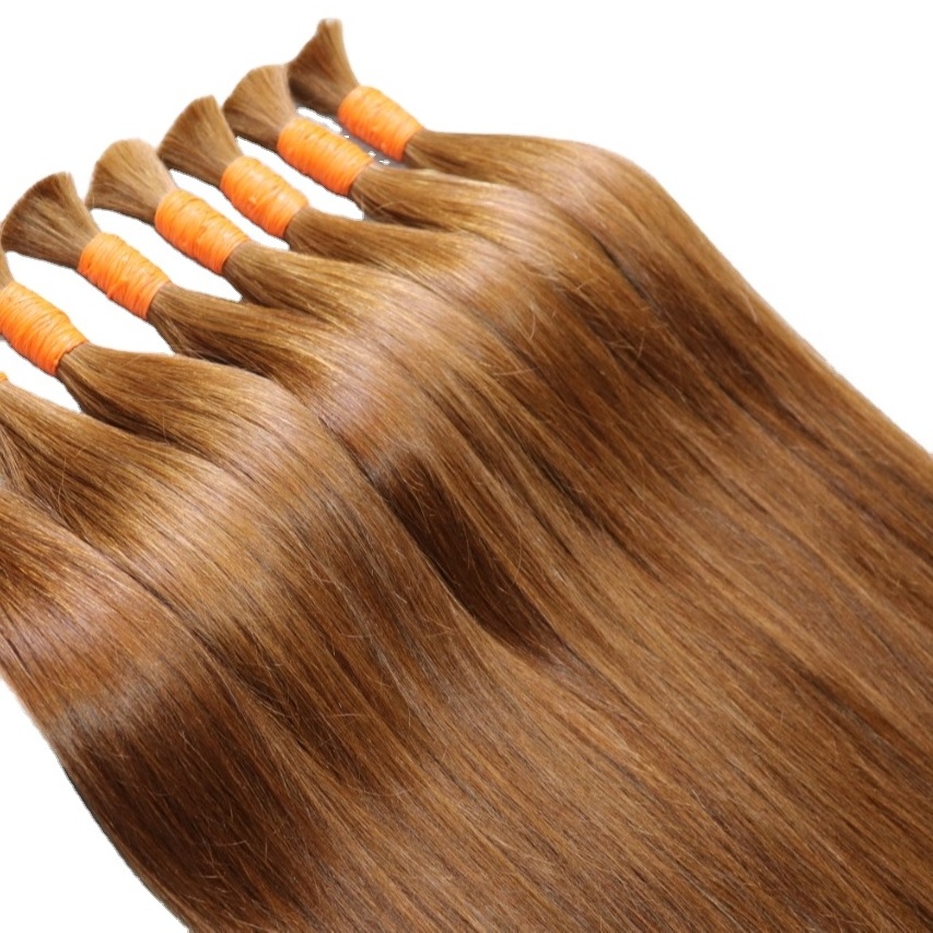 High quality Best Price Color Bulk Hair Slavic Hair 100%  Human Hair Extensions