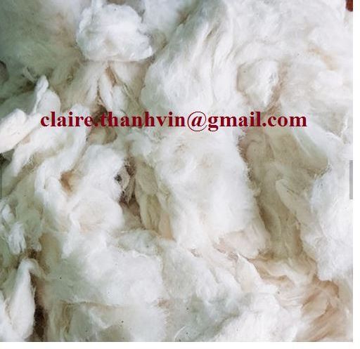 BLEACHED COMBER NOIL/COTTON COMBER NOIL/ COTTON WASTE BEST PRICE AND HIGH QUALITY FROM VIETNAM - Ms. Claire