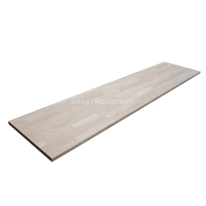 AFFORDABLE PRICE RUBBER FINGER JOINT BOARD FOR FURNITURE RECTANGLE SHAPE NATURAL COLOR FROM SMARTWOOD