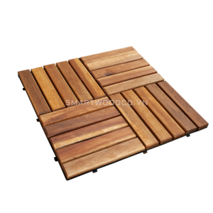 PREMIUM WOOD - ACACIA DECKING TILES -  ACACIA DECK TILE FOR OUTDOOR FLOORING - GARDEN/SWIMMING POOL