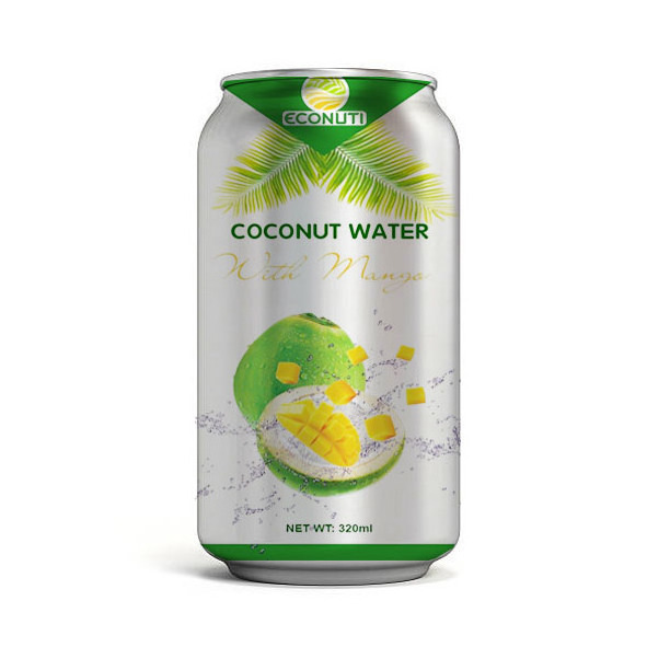 Sparkling Coconut Water Juice Drink Best Quality Best Beverages OEM Factory Price Slim can 250ml