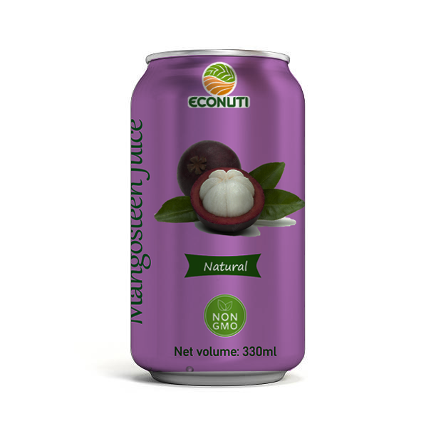 Can 330ml Wholesale Mangosteen Juice Drink Tropical Fruit Juice Vietnam beverages product OEM Price