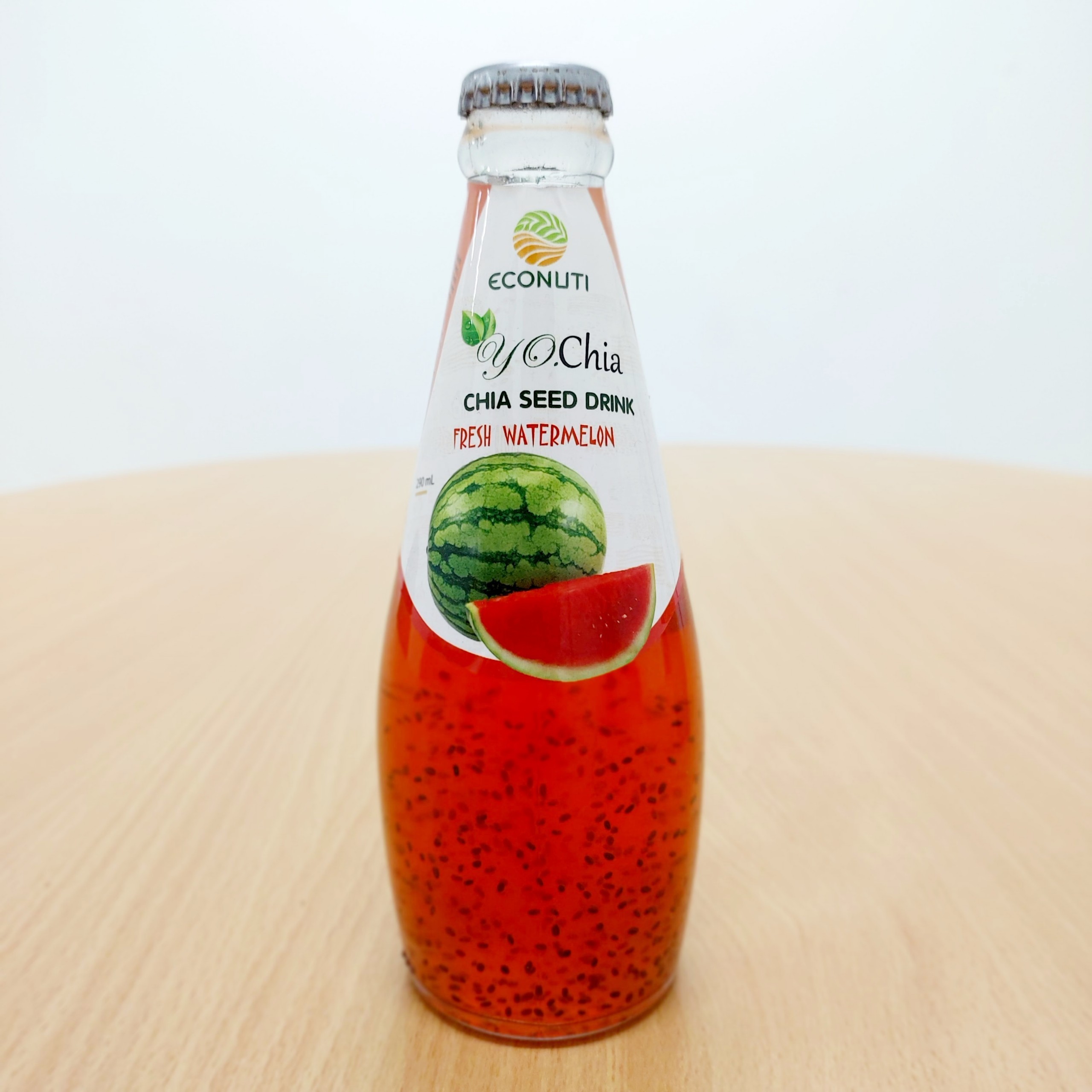 Basil Chia Seed Drink Glass bottle 290ml Pineapple Flavor OEM/ODM Private Label