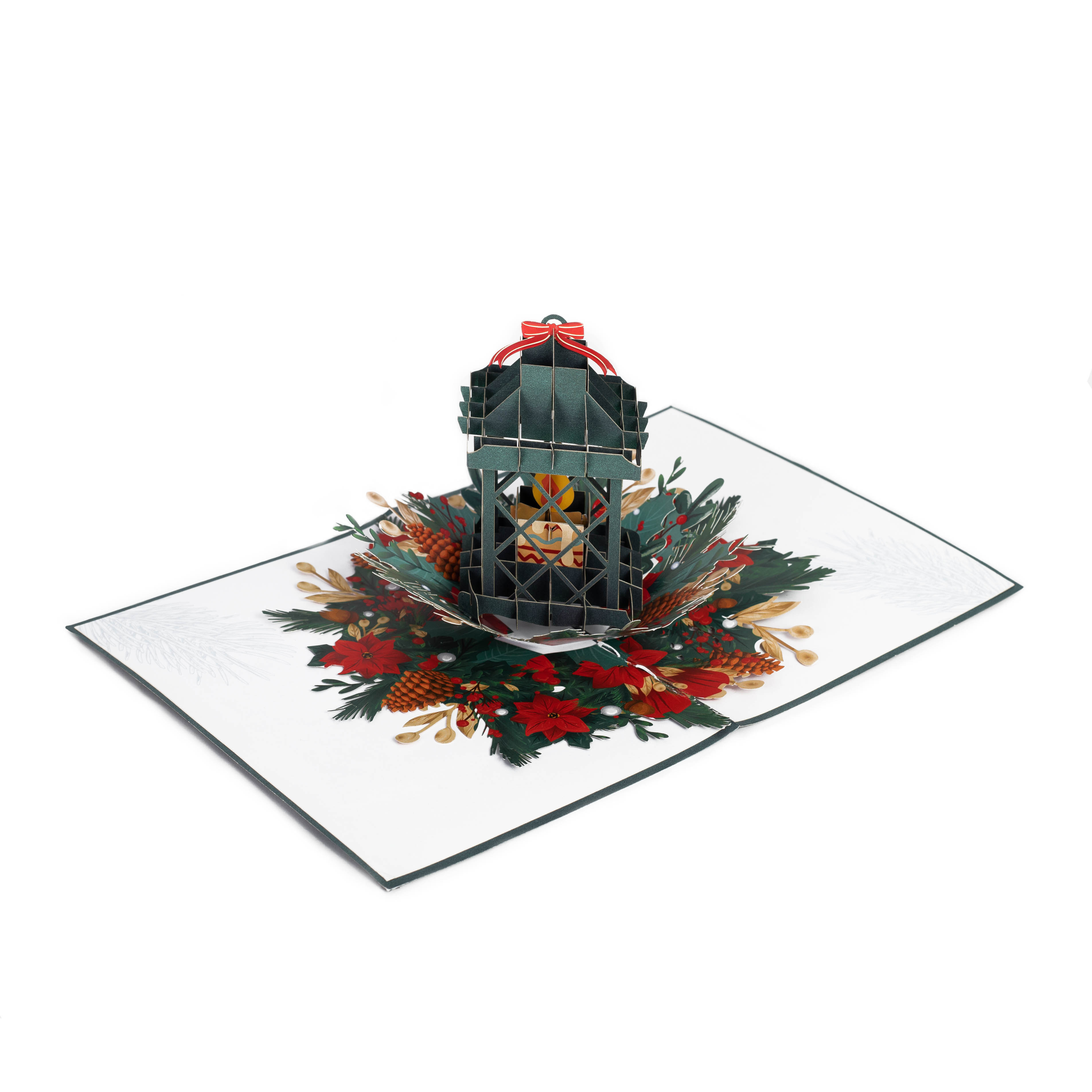 Kiricard 3D Pop Up Card  Greeting Handmade Card Christmas Candle card New design for 2023 Christmas handicraft