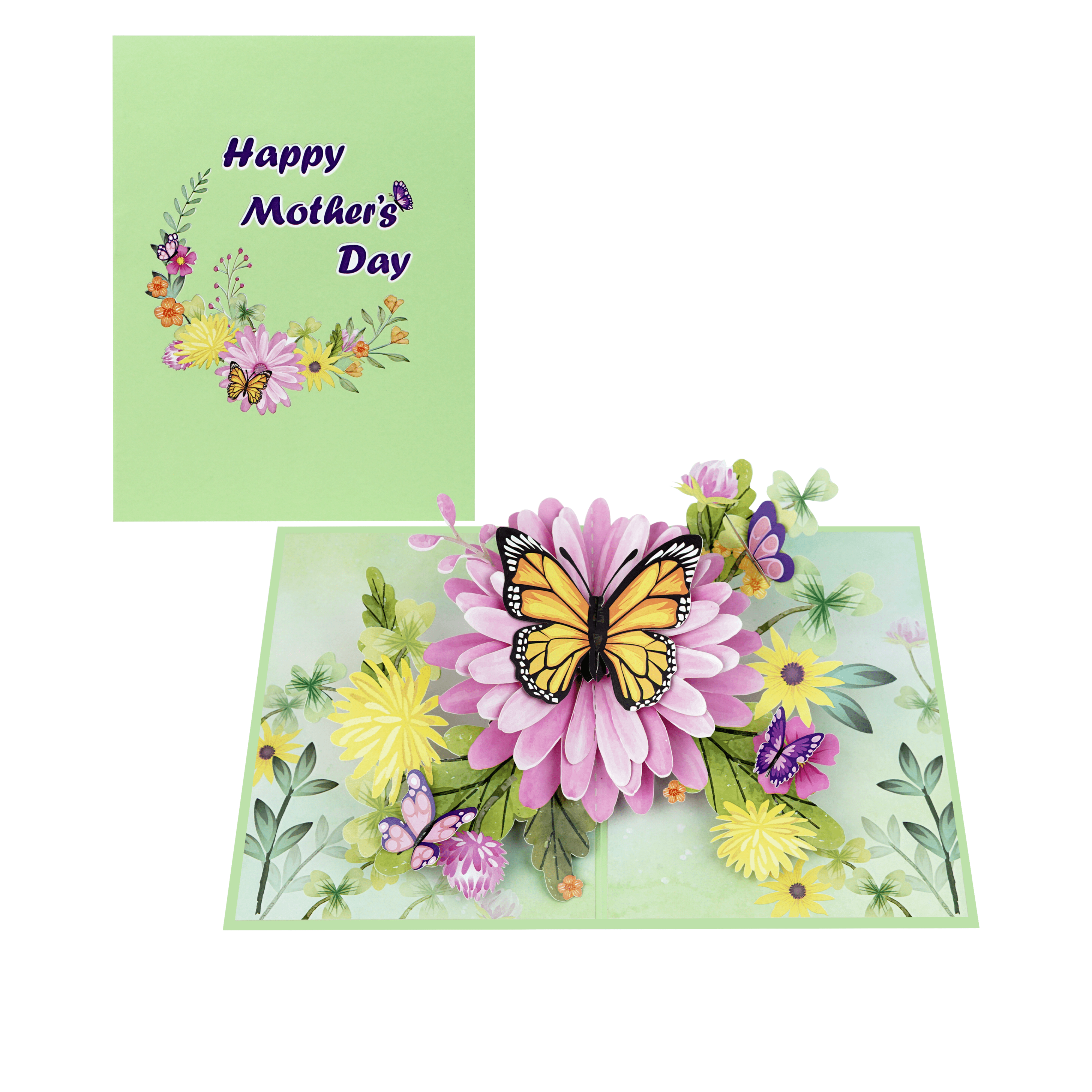 Kiricard 3D Handmade Greeting Card Happy Mother's Day 7 Vietnamese Pop Up Card New design for Mother's day handicraft