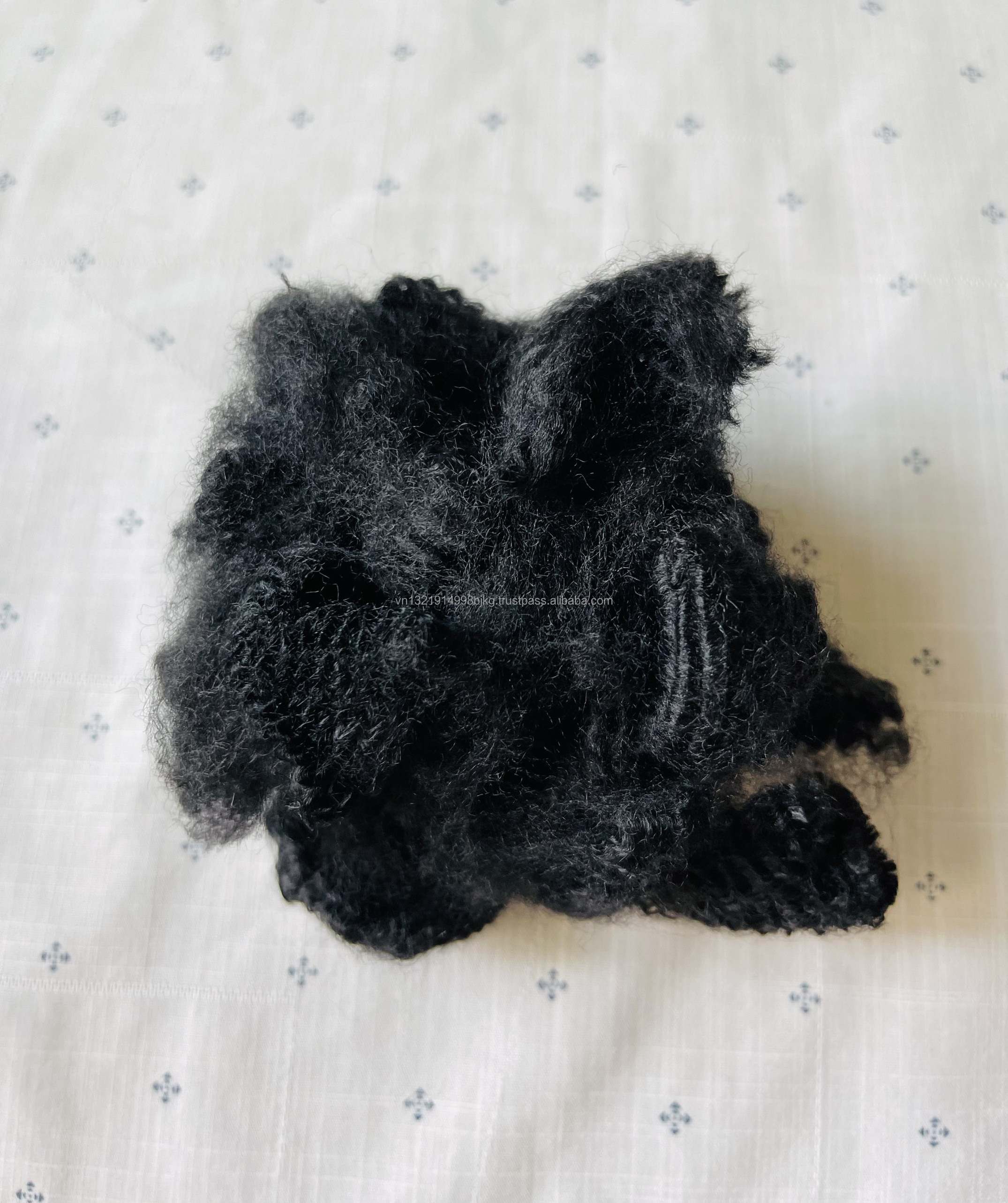 Largest supply of polyester staple fiber 6D64mm 15D64mm Solid Black Black Solid 100% pet for home textile padding sheet