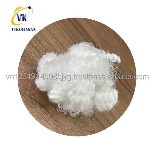 Top of good quality  polyester staple fiber 6D/15D*64MM Solid 100% pet low price for pillow stuffing  padding sheet