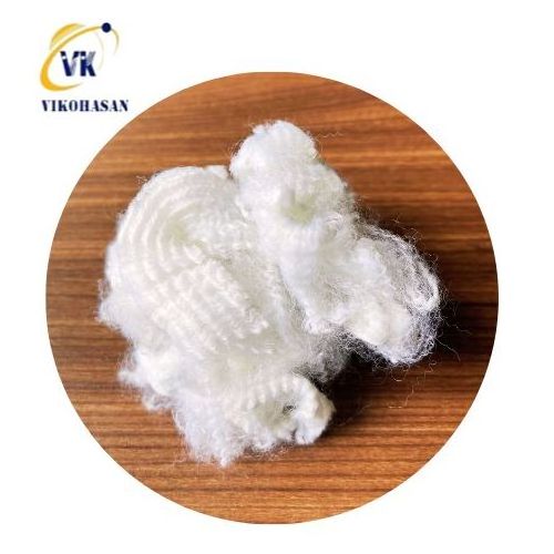 Top of largest Vietnam factory of polyester staple fiber 6d*64mm 15D*64MM Solid 100% pet For pillow filling padding sheet