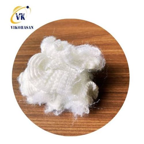 Top of largest Vietnam Manufacturer of Recycled polyester staple fiber 6D -15D Hollow 100% pet For pillow filling padding sheet