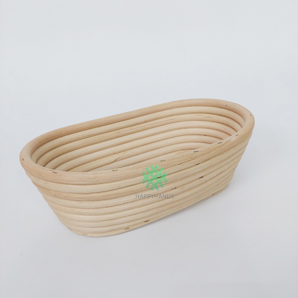 Natural OEM Handmade Handmade Indonesian Bread Proofing Basket Set Oval Bannetons Basket Wish Liner