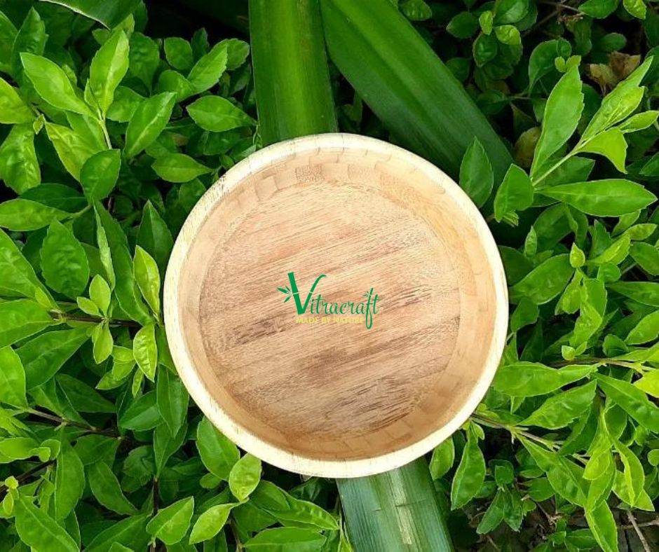 acceptable engraving brand Name 100% natural bamboo, Bamboo bowl, Suitable for Salad, Fruit meaningful gift