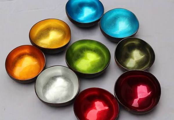 High Quality Lacquered Coconut Shell Bowl