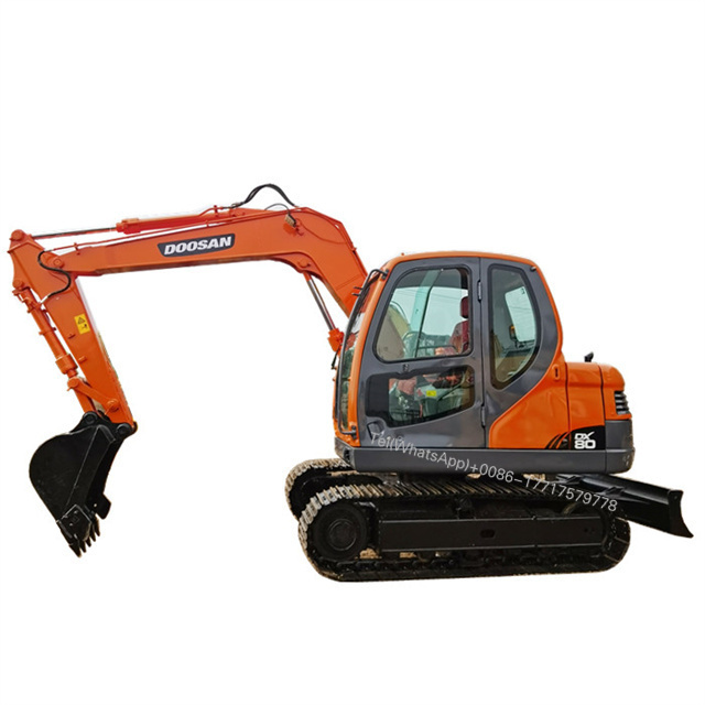 Used doosan DX80 hydraulic crawler excavator/original doosan DX60 DX75 DX80 with good Condition for sale