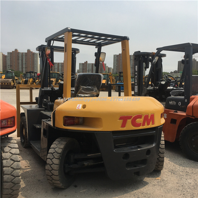 Good performance TCM second hand forklift 7 ton fd70 diesel forklift truck with cheap price 7 ton used tcm forklift