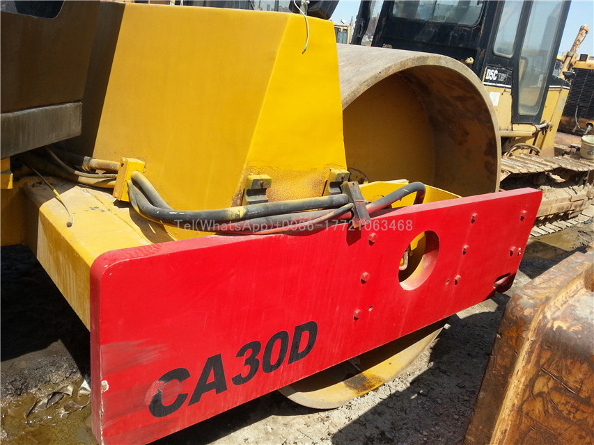 Used Dynapac CA301D CA25D CA30D Double Drum Road roller Hydraulic Compactor 10TON tire roller